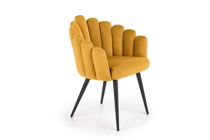 K410 szék - mustársárga bársony