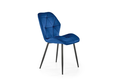 Čalouněná židle Jasminio - tmavě modrý samet Bluvel 86