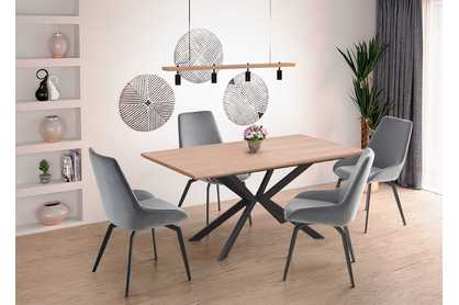 Rozkladací stôl Legarto 160-200x90 cm - prírodný dub / čierna