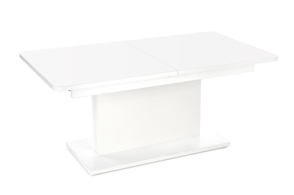 BUSETTI, Konferenční stolek, Deska: Bílý mat, Nohy: Bílý mat