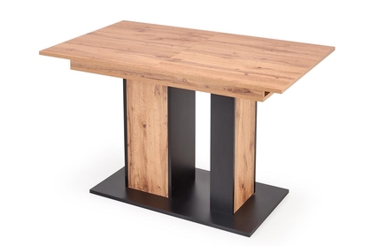 Rozkládací stůl DOLOMIT 130-170 cm - dub wotan / černá