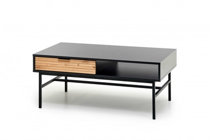 Konferenčný stolík MURANO LAW-1 - dub artisan / čierna - 110x60 cm