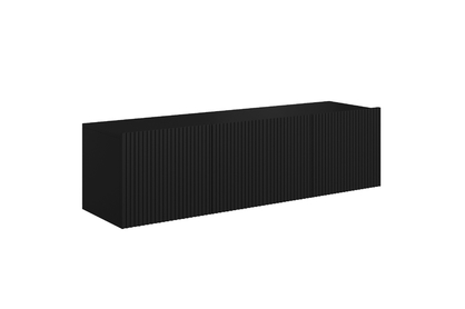 Závesný TV stolík Nicole 150 cm - čierny mat