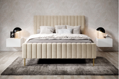 Súprava závesných nočných stolíkov Nicole 46 cm - biela