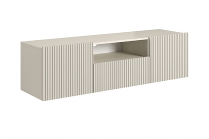 Závesná RTV skrinka Nicole so zásuvkou a nikou 150 cm - kasmír