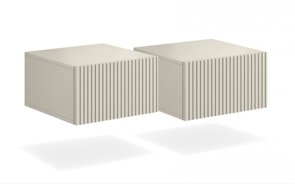 Sada závesných nočných stolíkov Nicole 46 cm - kašmír