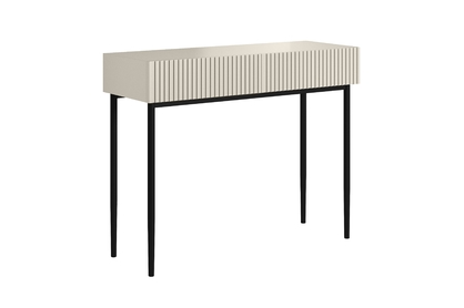 Moderný písací stôl Nicole 100 cm - kašmírová / čierna