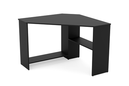 Rohový Psací stůl Rino - onyx černý