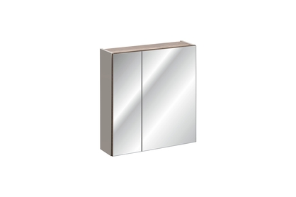 Skříňka závěsná zrcadlová Santa Fe Taupe 60 cm - křemíková šedá