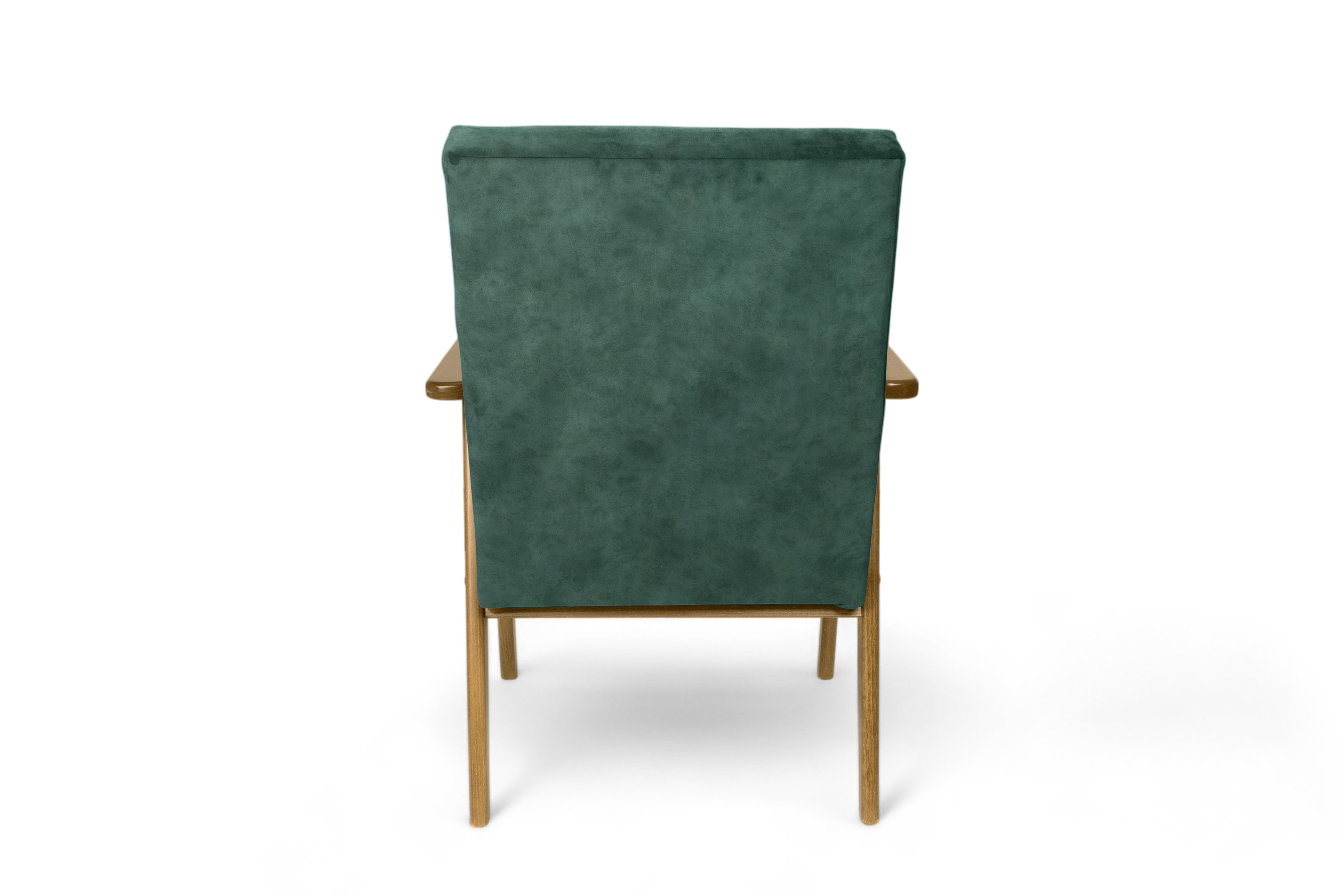 Křeslo klubové PRL - zelená welwet latwoczyszczacy Zetta 298 / tmavý rustikal   Křeslo klubové PRL - zelená welwet snadno čistitelný Zetta 298 / tmavý rustikal 