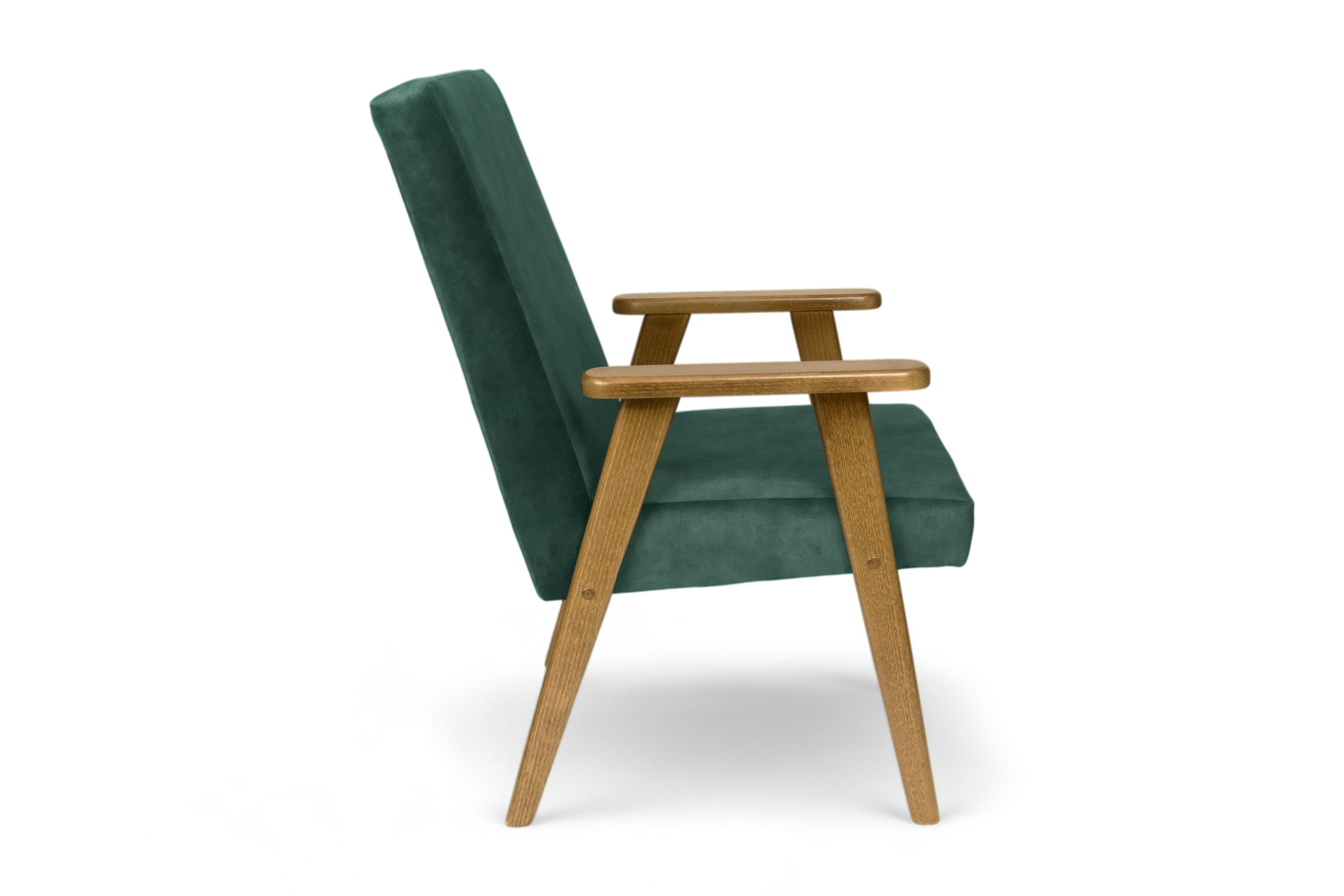 Křeslo klubové PRL - zelená welwet latwoczyszczacy Zetta 298 / tmavý rustikal   Křeslo klubové PRL - zelená welwet snadno čistitelný Zetta 298 / tmavý rustikal 