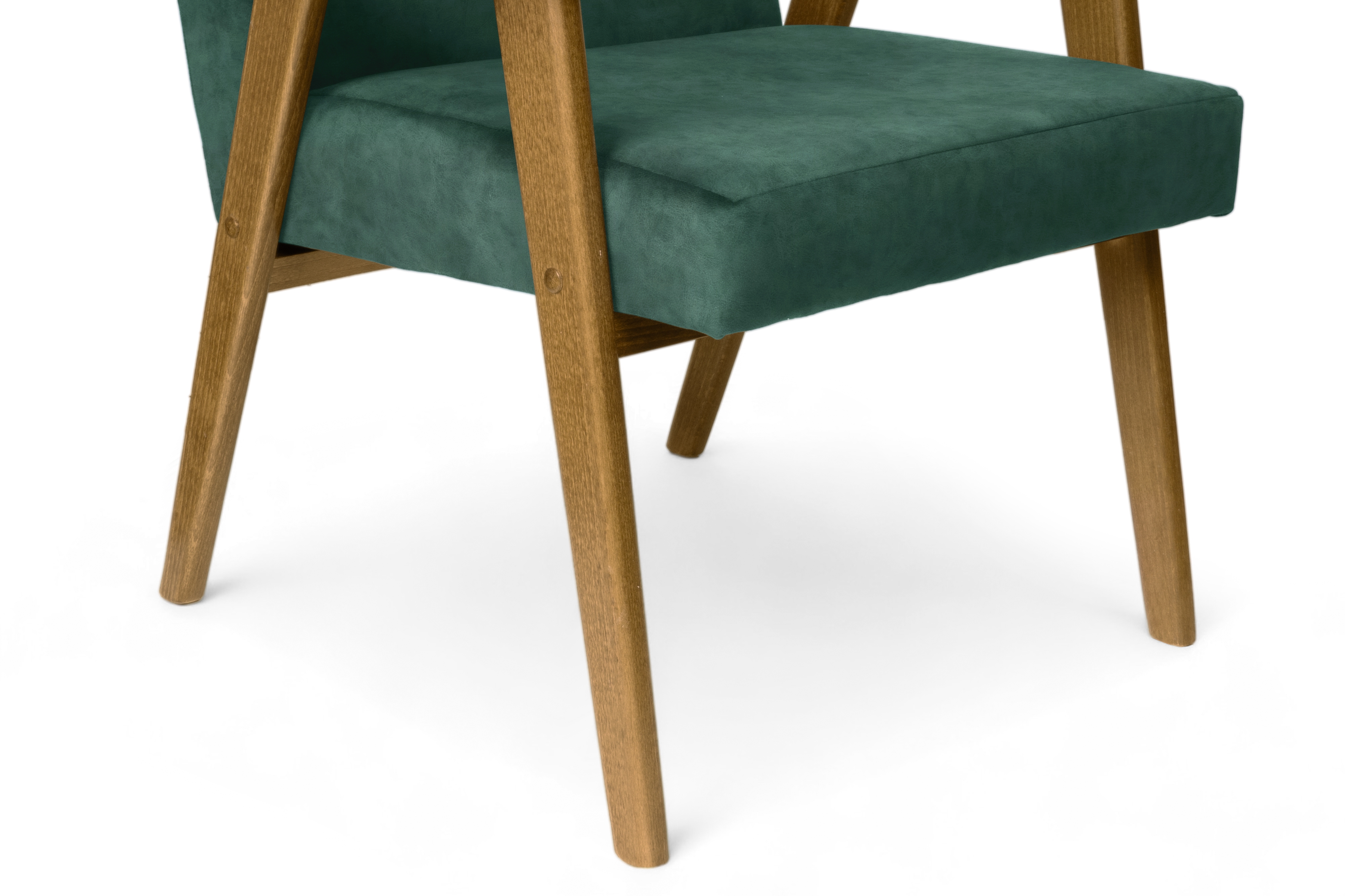 Křeslo klubové PRL - zelená welwet latwoczyszczacy Zetta 298 / tmavý rustikal   Křeslo klubové PRL - zelená welwet snadno čistitelný Zetta 298 / tmavý rustikal 