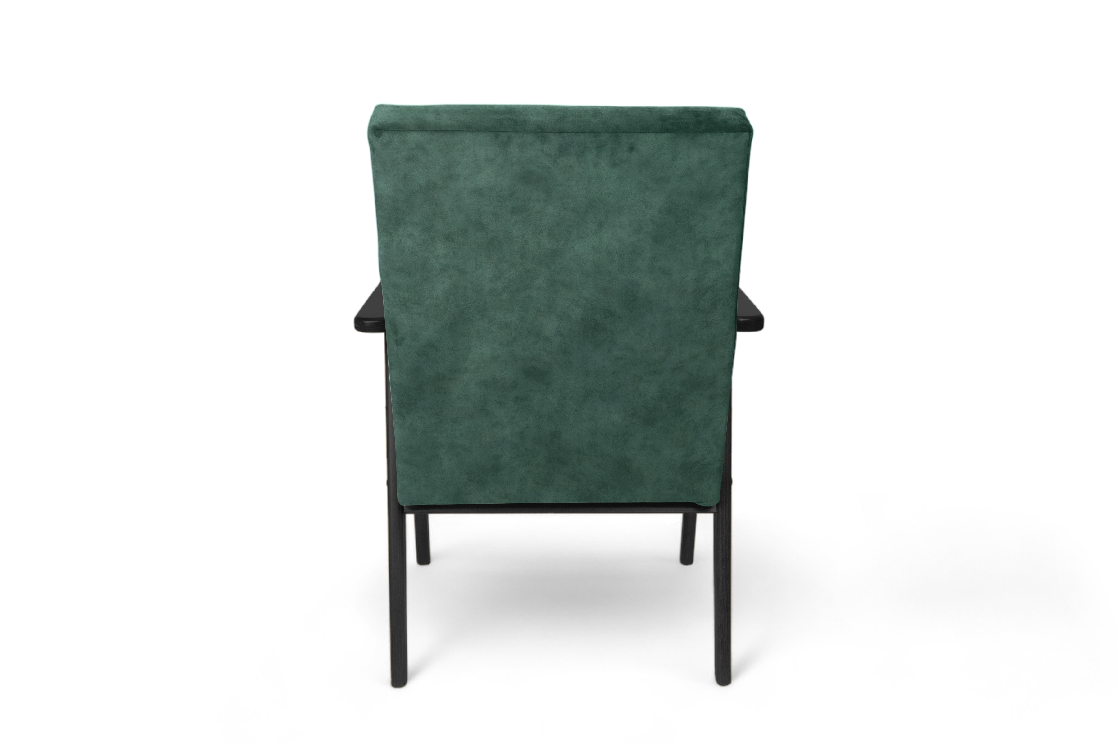 Klubové kreslo PRL - zelený zamat Zetta 298 s ľahkým čistením / čierne nožičky  Kreslo Klubový PRL - Zelený welwet ľahkočistiaci Zetta 298 / Čierny