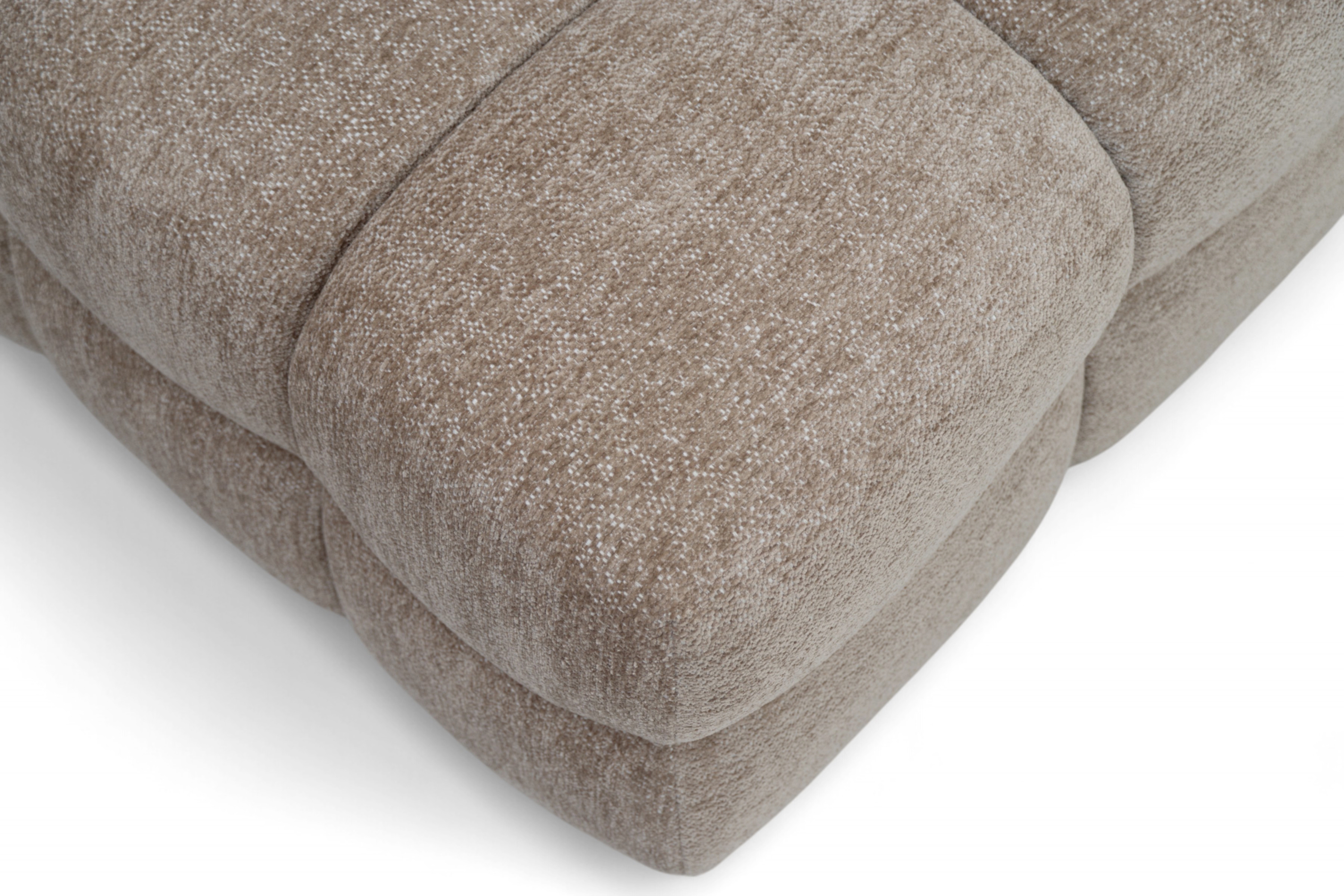 Rohová sedací souprava Magnelio Prestige L s elektrickým výsuvem levá – béžová boucle Raven 34  Rohová sedací souprava Magnelio Prestige L z elektricky wysuwanym sedadlem levá - béžová boucle Raven 34 