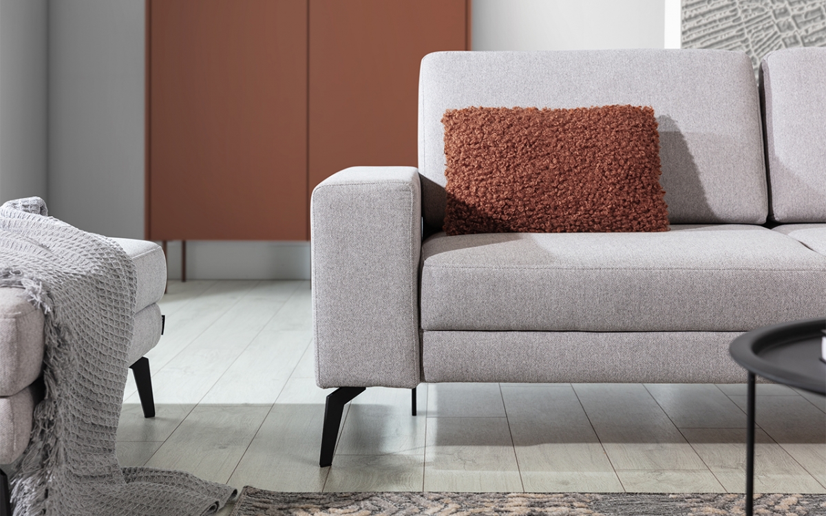 Rozkládací rohová sedací souprava Elentio Mini Rohová sedací souprava s funkcí spaní Elentio Mini