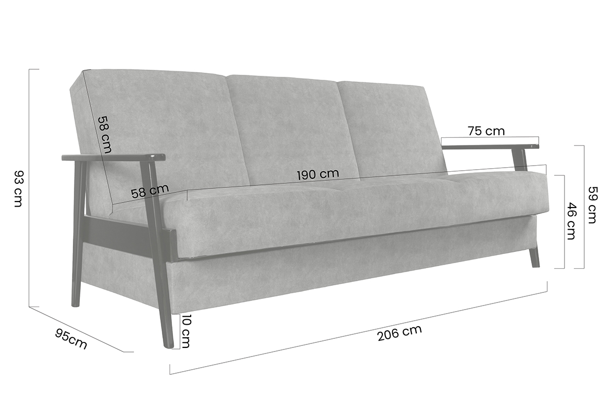 Klubová pohovka PRL Pohovka Rozkladací Klubová PRL