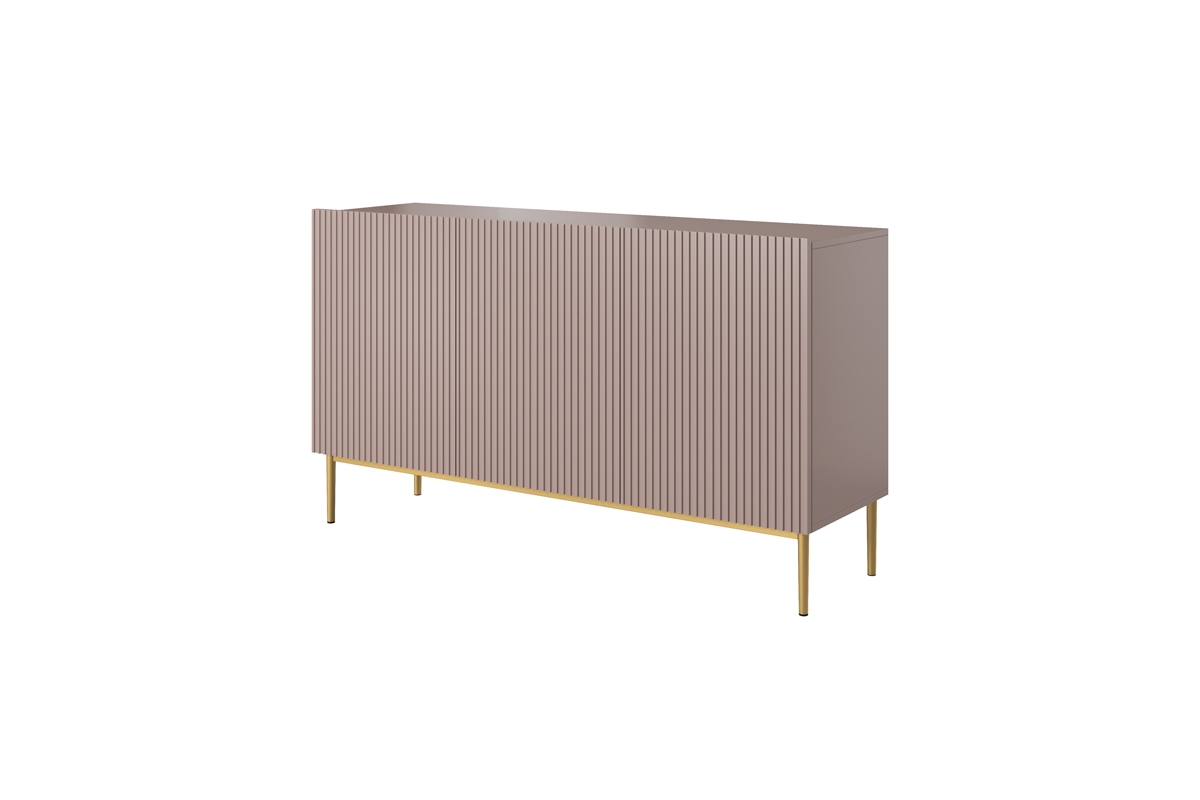 Komoda Nicole 150 cm - Antická růžová MDF / zlaté nozki  Komoda Nicole 150 cm - Antická růžová MDF / zlaté nozki