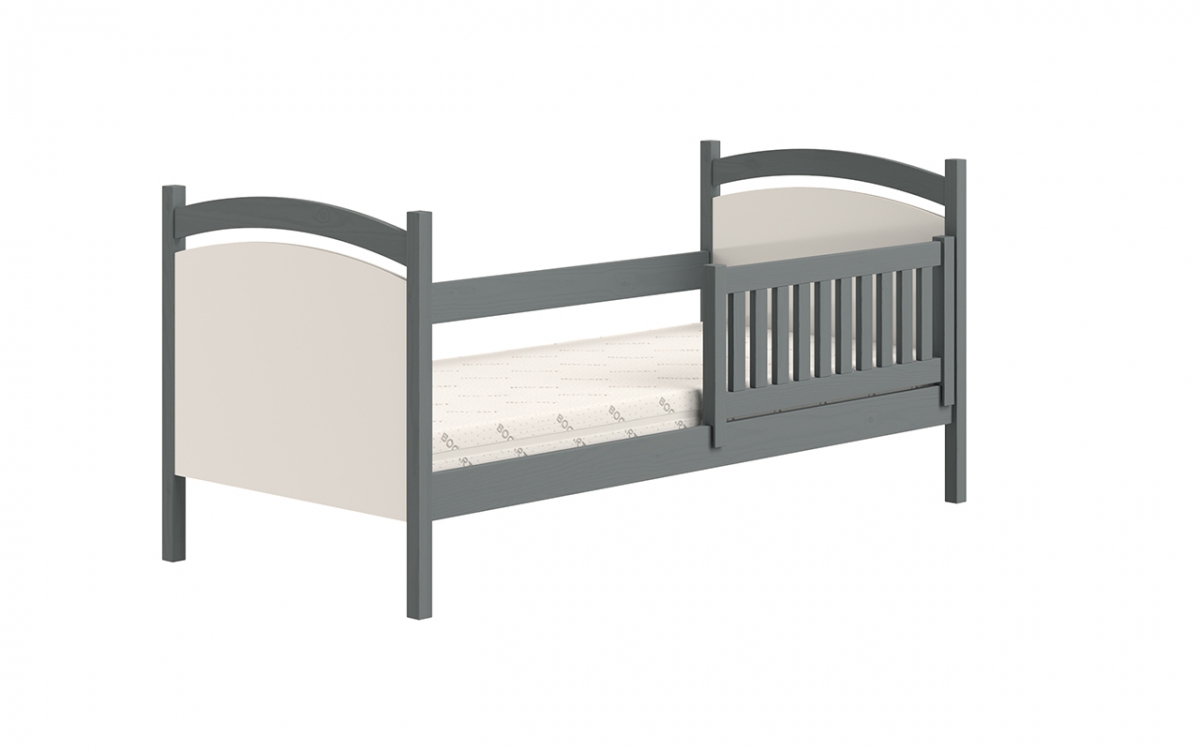 Detská posteľ s tabuľou Amely - Farba grafit, rozmer 80x160 bezpieczne Detská posteľ 