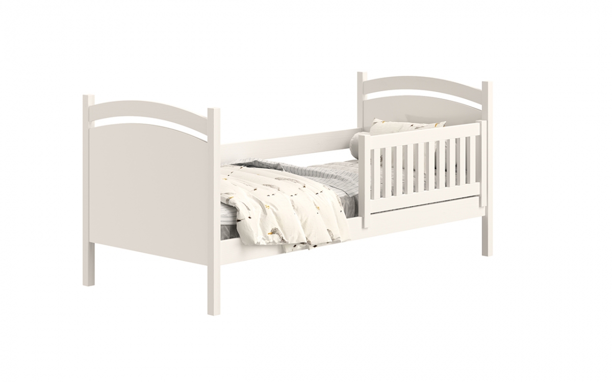 postel dětské s tabulí na suché mazání Amely - Barva Bílý, rozměr 90x190  zdejmowana Ochranný zábrana 