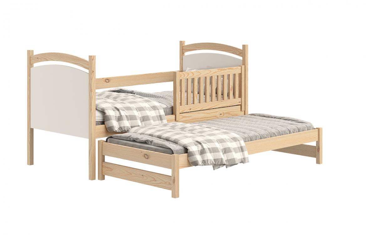 Amely egyszintes kihúzható ágy, szárazon törölhető rajztáblával - fenyőfa, Méret 80x160  postel kihúzhato dwuosobowe 