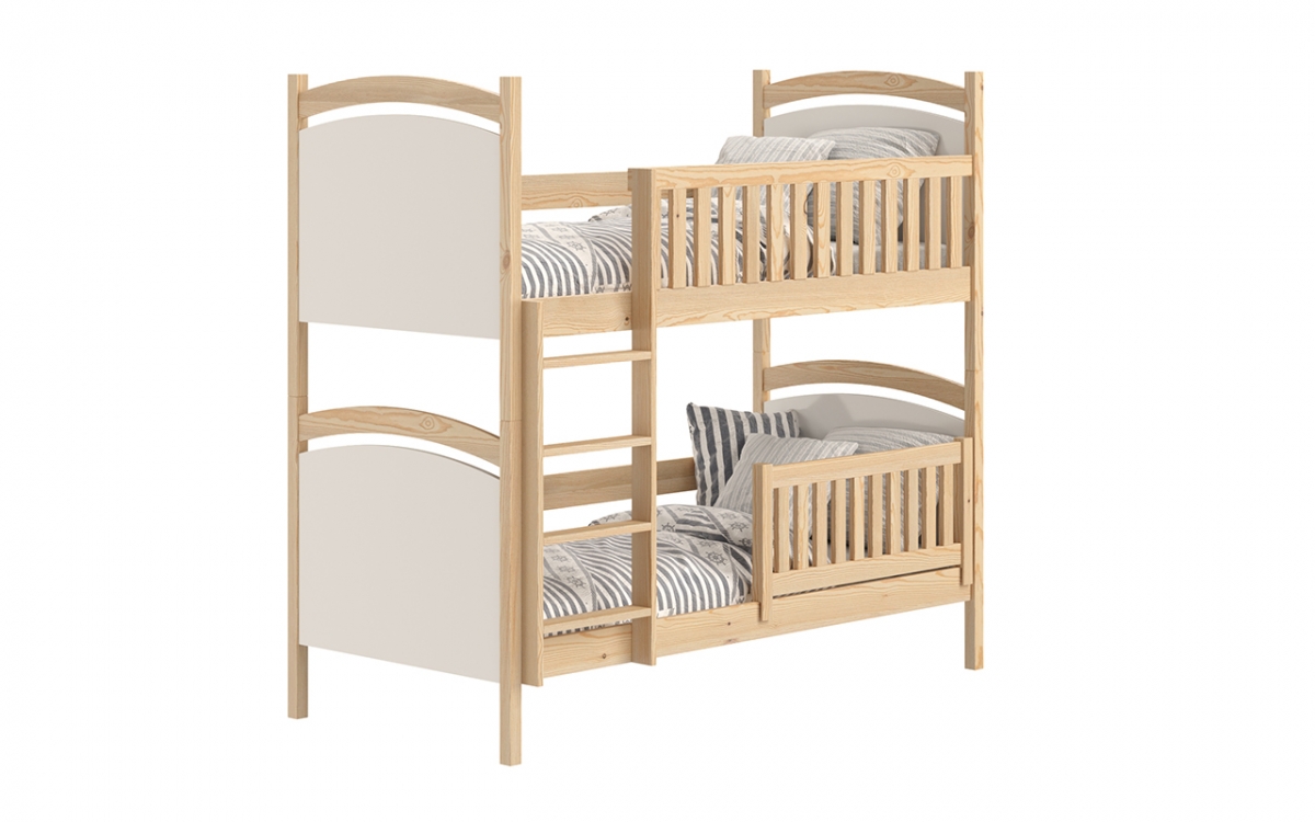 Amely emeletes ágy, szárazon törölhető rajztáblával - fenyőfa, Méret 80x200 postel z barierka 