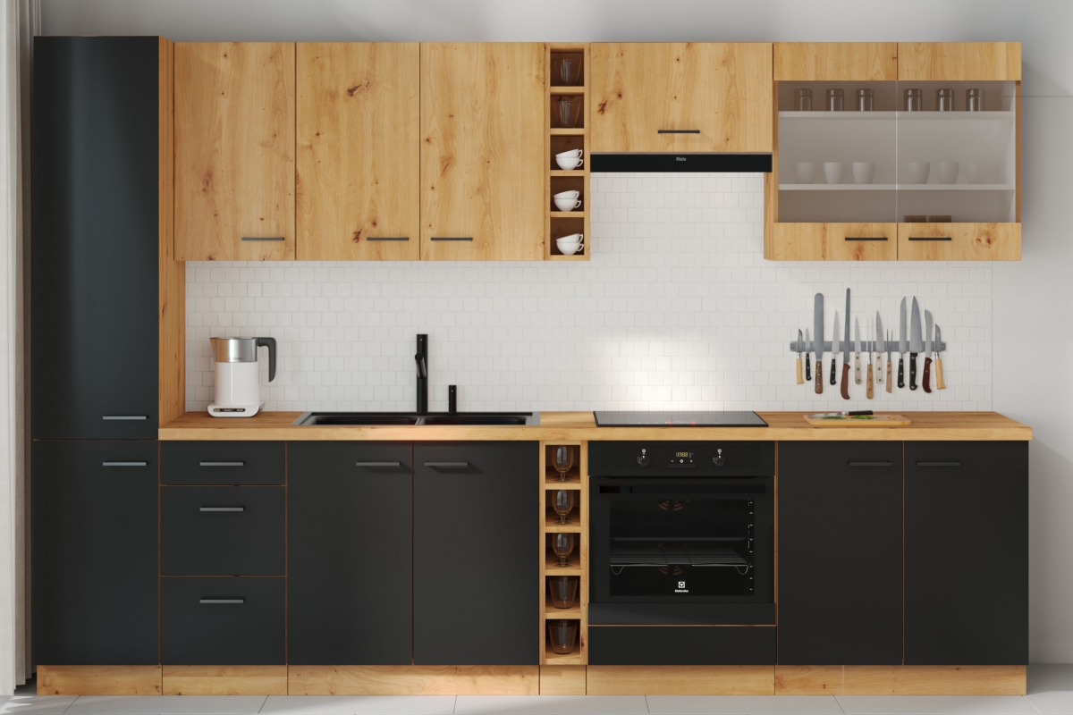 Emirel 60 D 1F BB - Skrinka dolná jednodverová kolekcia nábytku kuchynského Emirel - vizualizácia 2