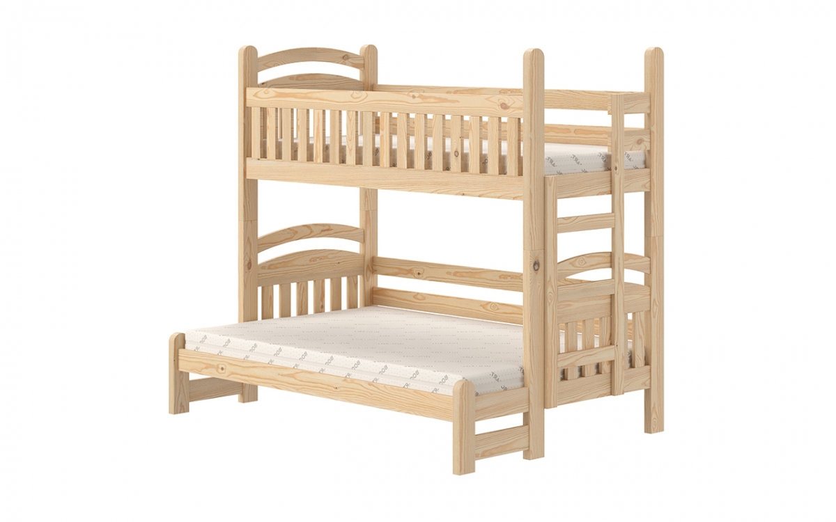 Amely Maxi emeletes ágy, jobb oldal - fenyőfa, 90x200/120x200 postel patrová  z barierka zabezpieczajaca 