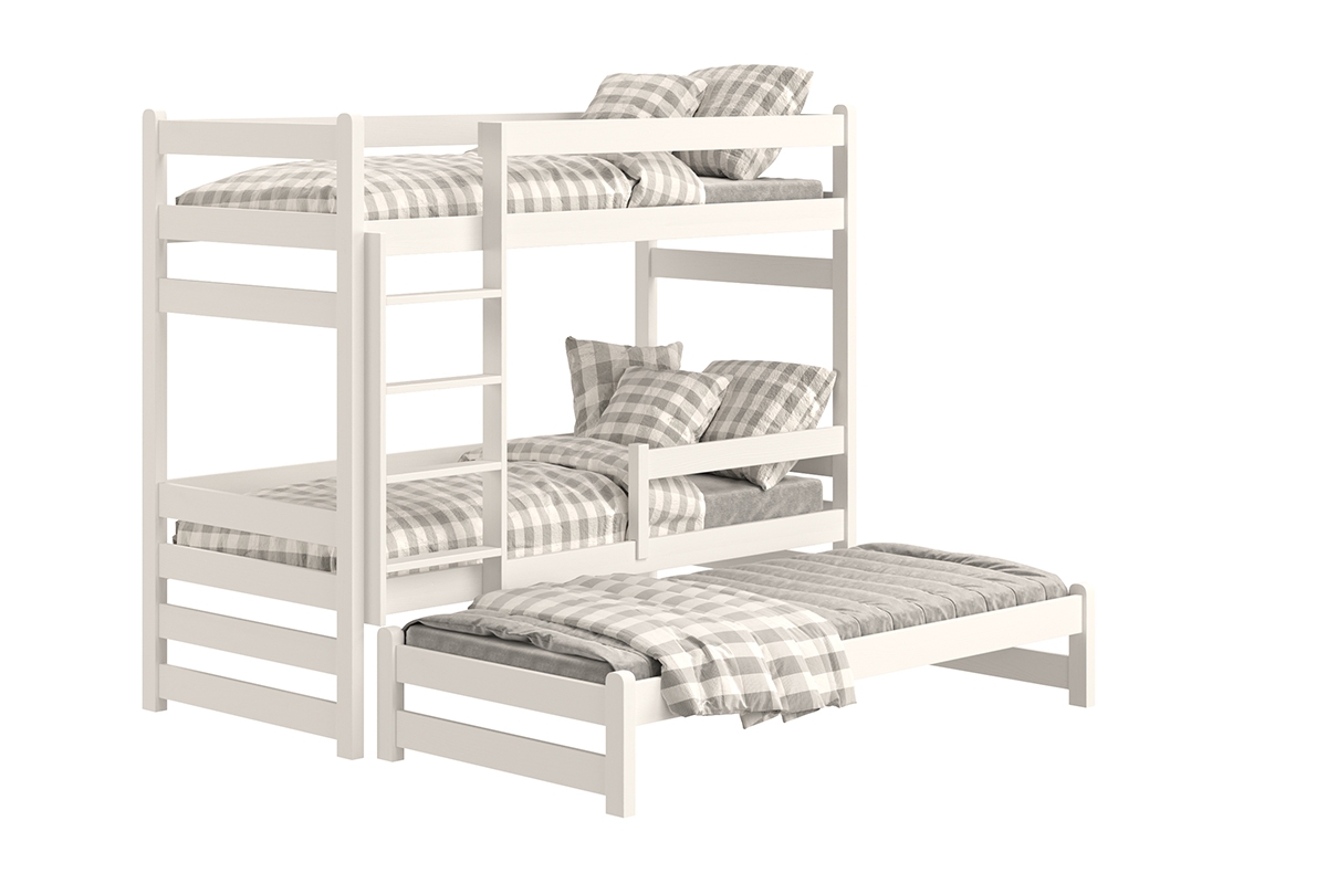 postel dětské patrová  výsuvná Alis PPV 018 - Bílý, 90x200 postel patrová  výsuvná Alis PPV 018 - Barva Bílý 