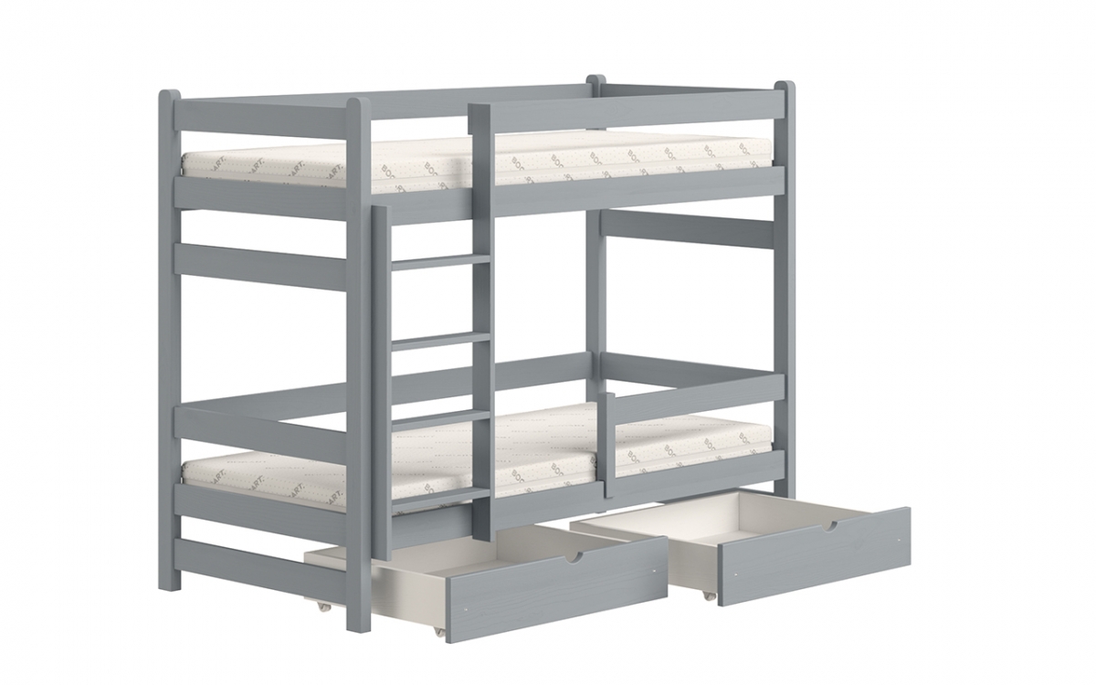postel dětské patrová  Alis PP 014 - šedý, 90x190 postel dětské patrová  Alis PP 014 - Barva šedý 
