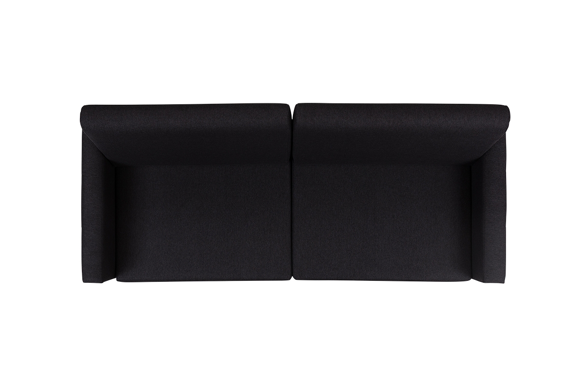 New Elegance kanapé kinyitható szekrényágyhoz 140 cm - Austin 21 fekete Černá Pohovka elegantia z podszukami na oparciu 