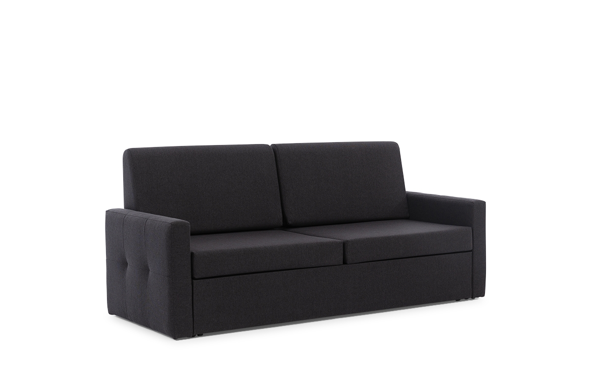 Pohovka Elegantia 175 cm ku sklápacej posteli 140 cm - čierna pletenina Austin 21 Black czarna sofa elegantia  