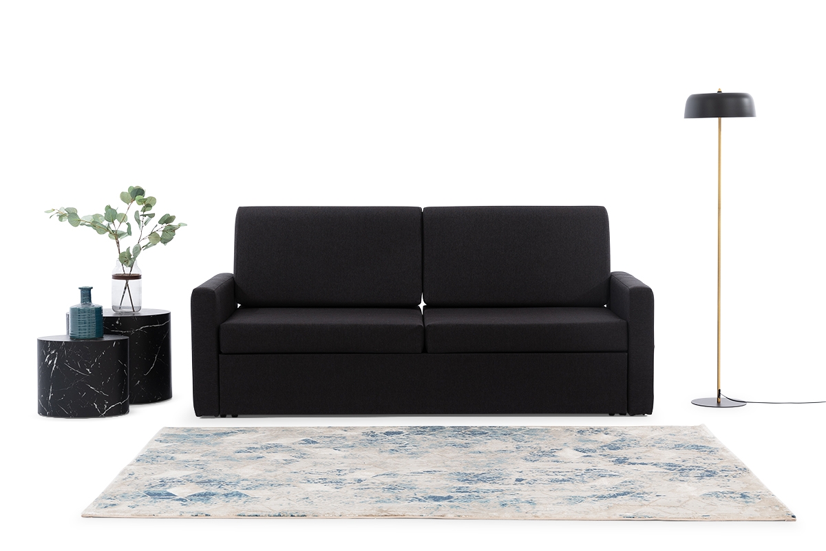 New Elegance kanapé kinyitható szekrényágyhoz 140 cm - Austin 21 fekete Pohovka elegantia w minimalistycznym wnetrzu 