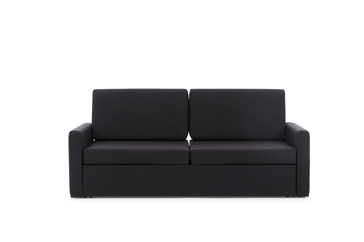 New Elegance kanapé kinyitható szekrényágyhoz 160 cm - Austin 21 fekete fekete Pohovka Elegantia z waskimi bokami 