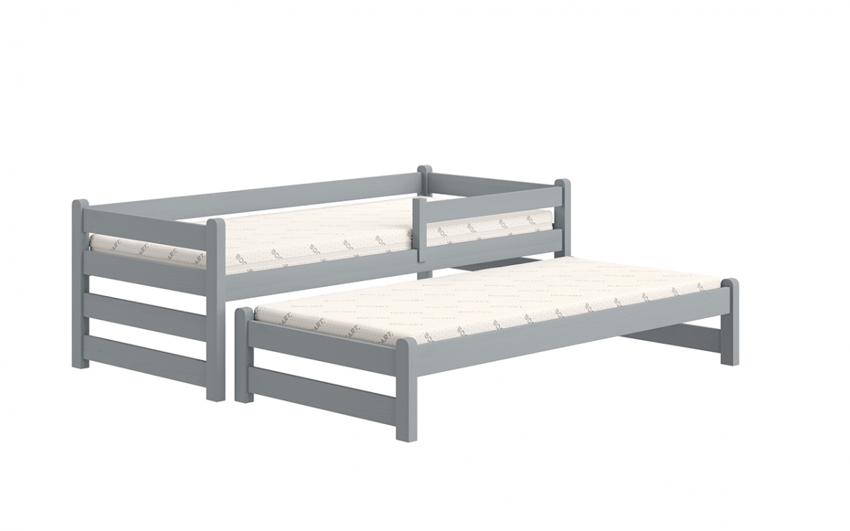 postel dětské přízemní výsuvná Alis DPV 001 - šedý, 90x190 postel přízemní výsuvná Alis DPV 001 - Barva šedý 