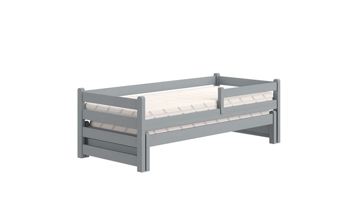 postel dětské přízemní výsuvná Alis DPV 001 - šedý, 90x190 postel přízemní výsuvná Alis DPV 001 - Barva šedý 