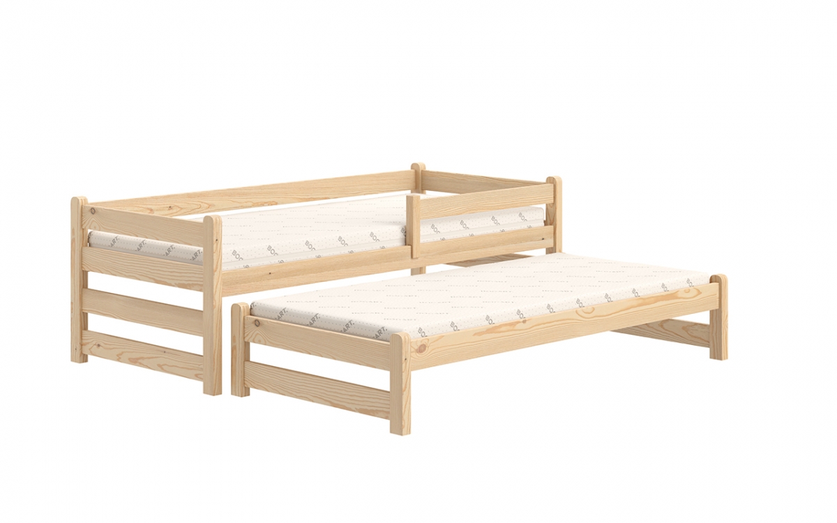 Detská posteľ prízemná s výsuvným lôžkom Alis DPV 001 - Borovica, 80x160 Posteľ prízemná s výsuvným lôžkom Alis DPV 001 - Farba Borovica 