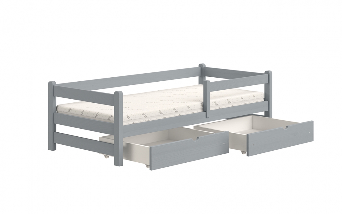 Detská posteľ prízemná Alis DP 018 - šedý, 90x180 Detská posteľ prízemná Alis DP 018 - Farba šedý 