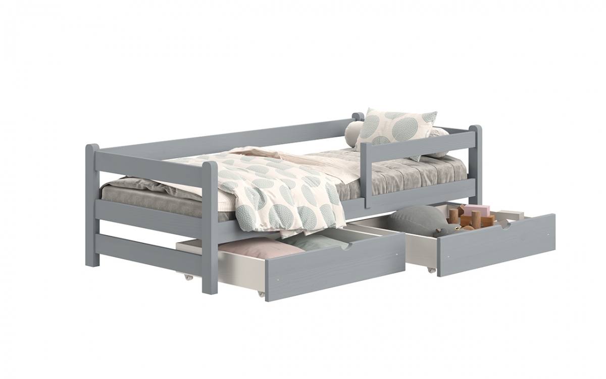 postel dětské přízemní Alis DP 018 - šedý, 70x140 postel dětské přízemní Alis DP 018 - Barva šedý 