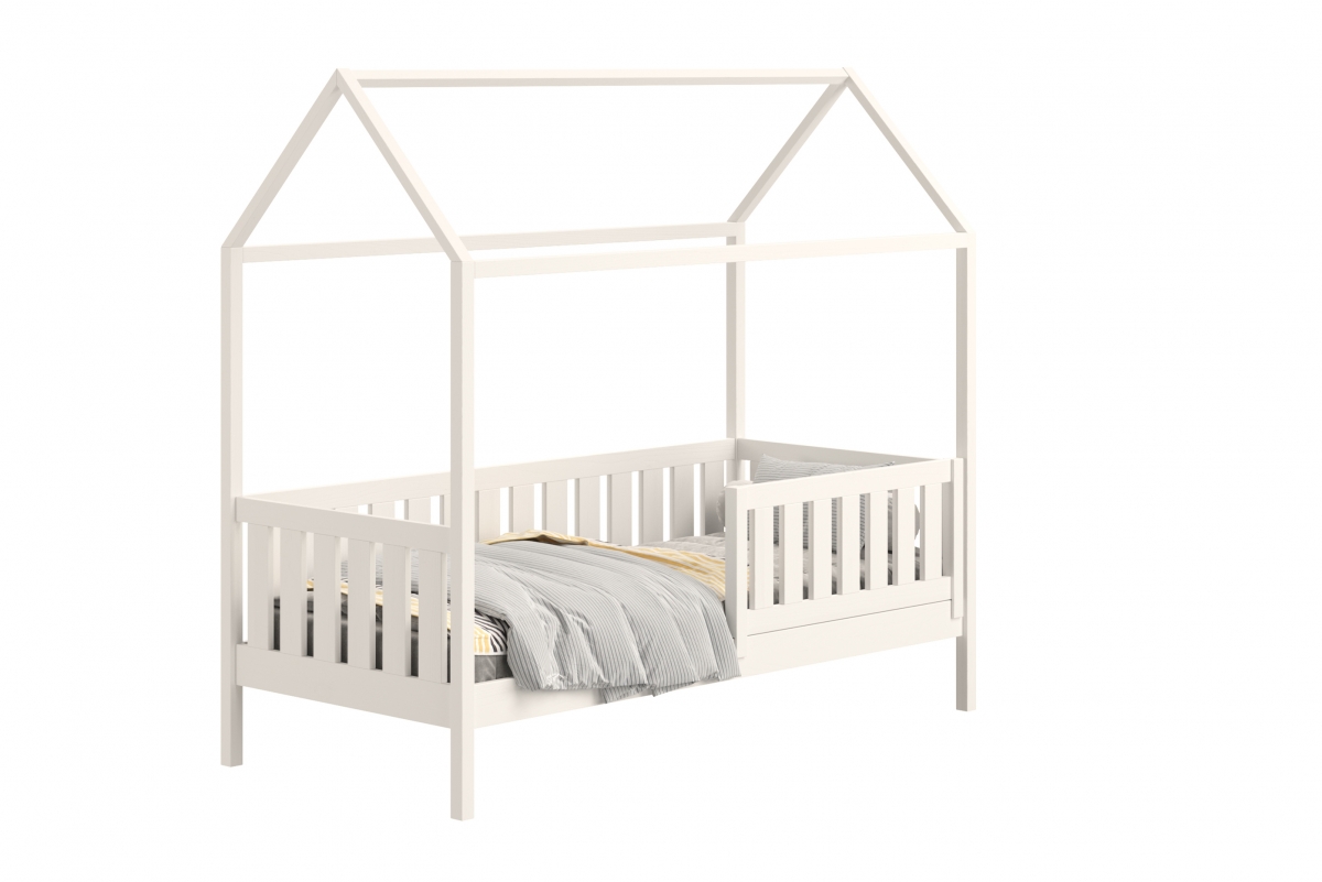 postel dětské domeček přízemní s zásuvkami Nemos II - Bílý, 70x140 postel dětské přízemní s zásuvkami Nemos II - Barva Bílý 