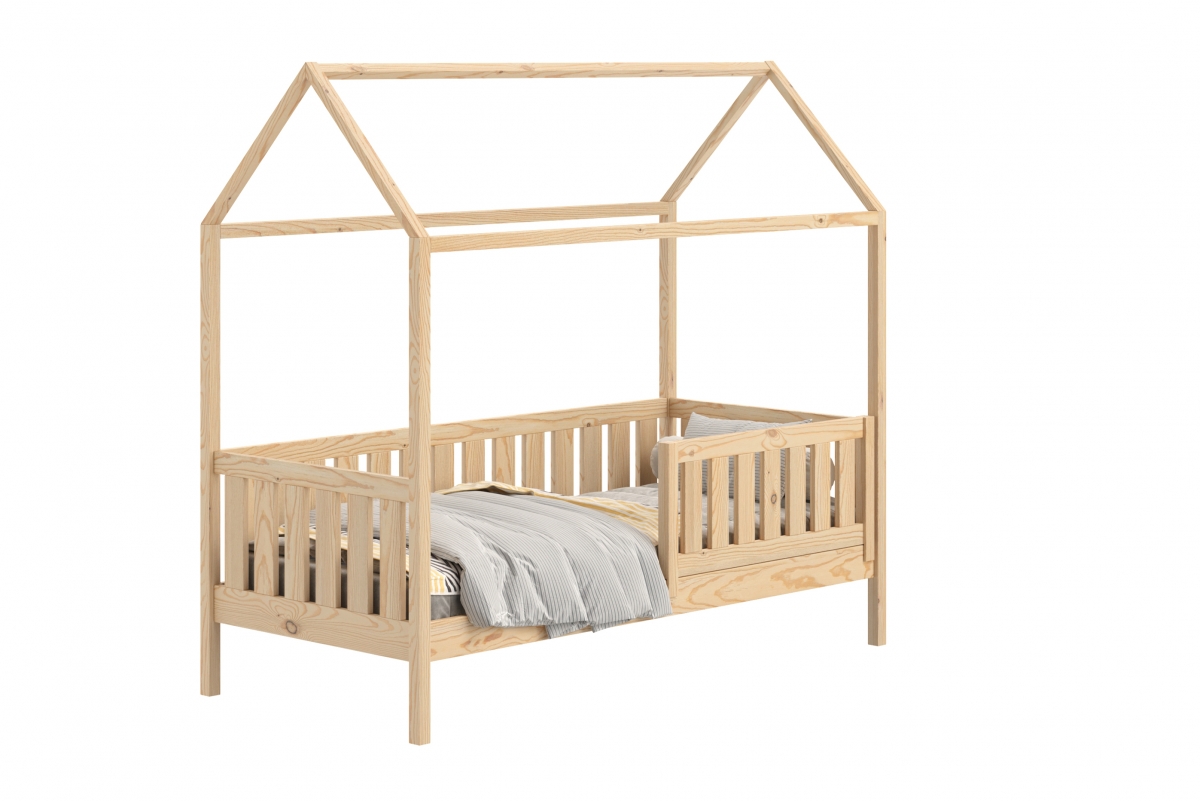 Detská domčeková posteľ Nemos II so zásuvkami - 80x180 cm - borovica Detská posteľ prízemná so zásuvkami Nemos II - Farba Borovica