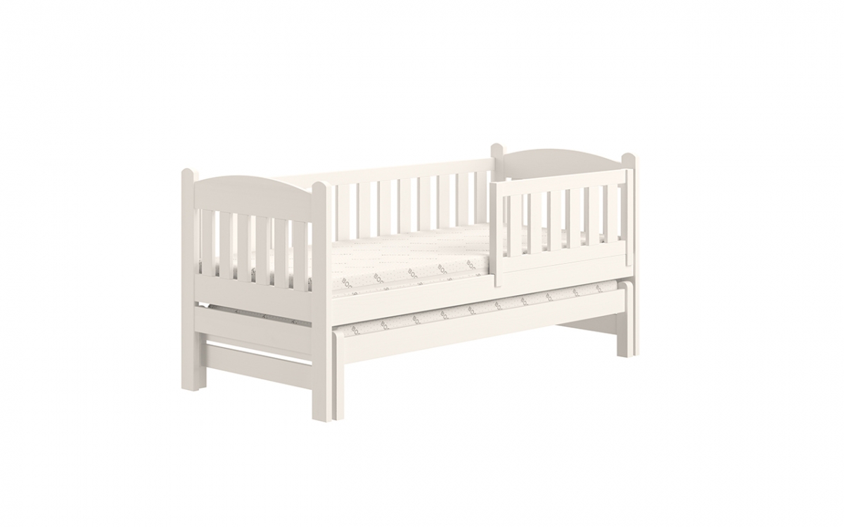 postel dětské přízemní výsuvná Alvins - Bílý, 80x200 postel dětské přízemní výsuvná Alvins - Barva Bílý 