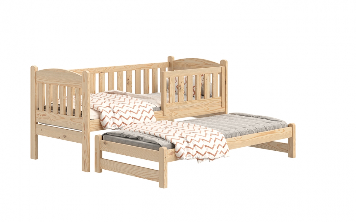 postel dětské přízemní výsuvná Alvins - Borovice, 80x160 postel dětské přízemní výsuvná Alvins - Barva Borovice