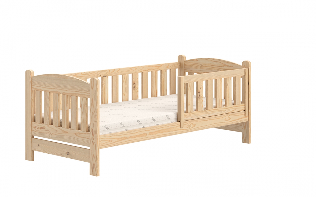 Dřevěná dětská postel Alvins DP 002 - Borovice, 90x180 Dřevěná dětská postel Alvins DP 002 - Barva Borovice 