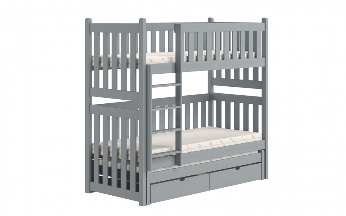 postel patrová  výsuvná Swen PPV 023 - šedý, 90x180  postel patrová  výsuvná Swen - Barva šedý 