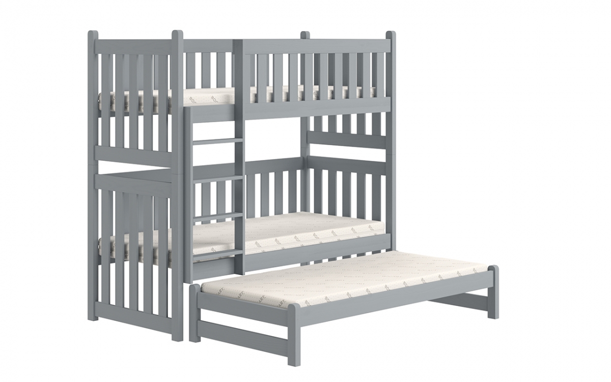 postel patrová  výsuvná Swen PPV 023 - šedý, 80x160  postel patrová  výsuvná Swen - Barva šedý 