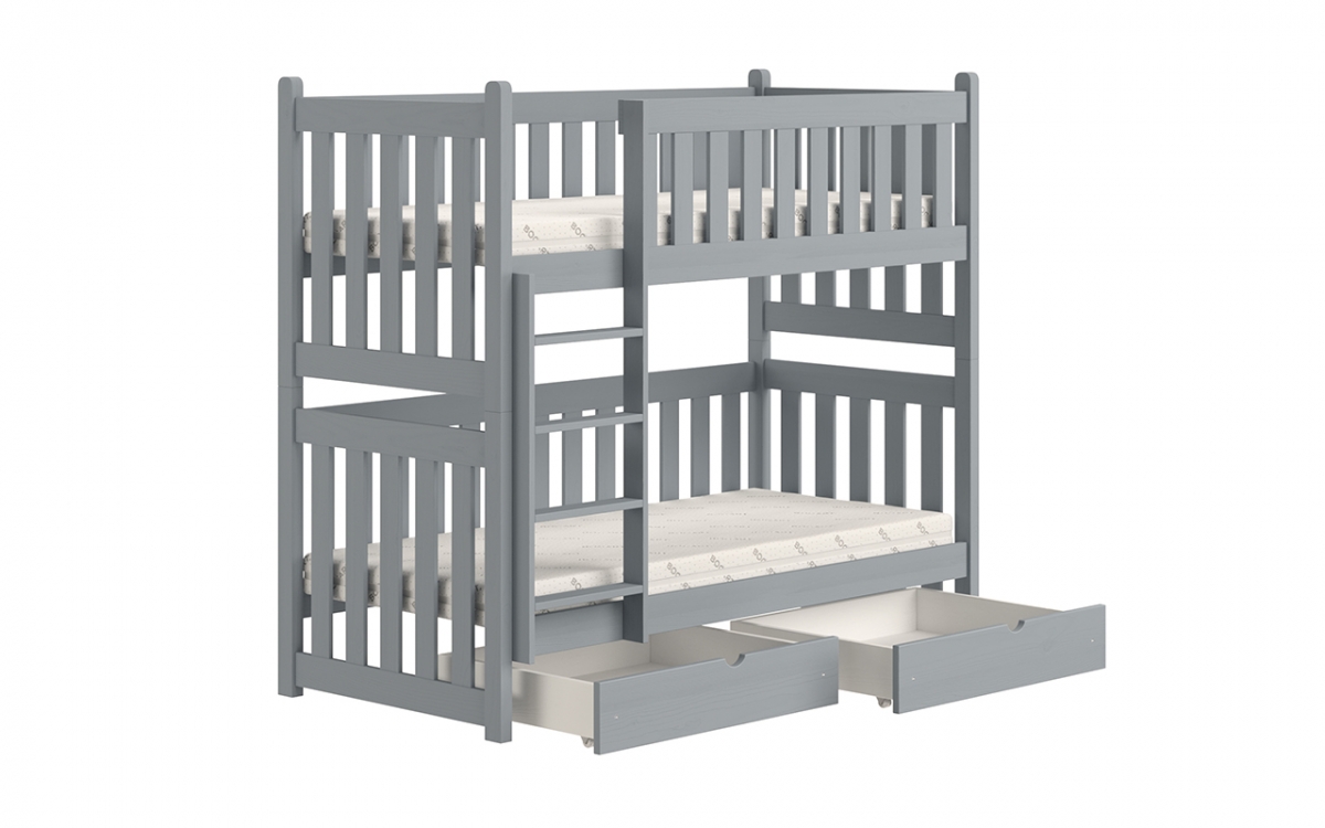 postel patrová  Swen PP 026 - šedý, 90x200 postel patrová  Swen PP 026 - Barva šedý 
