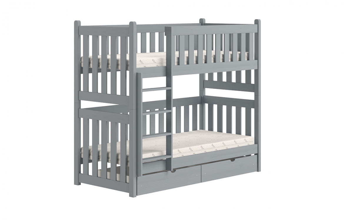 postel patrová  Swen PP 026 - šedý, 90x200 postel patrová  Swen PP 026 - Barva šedý 