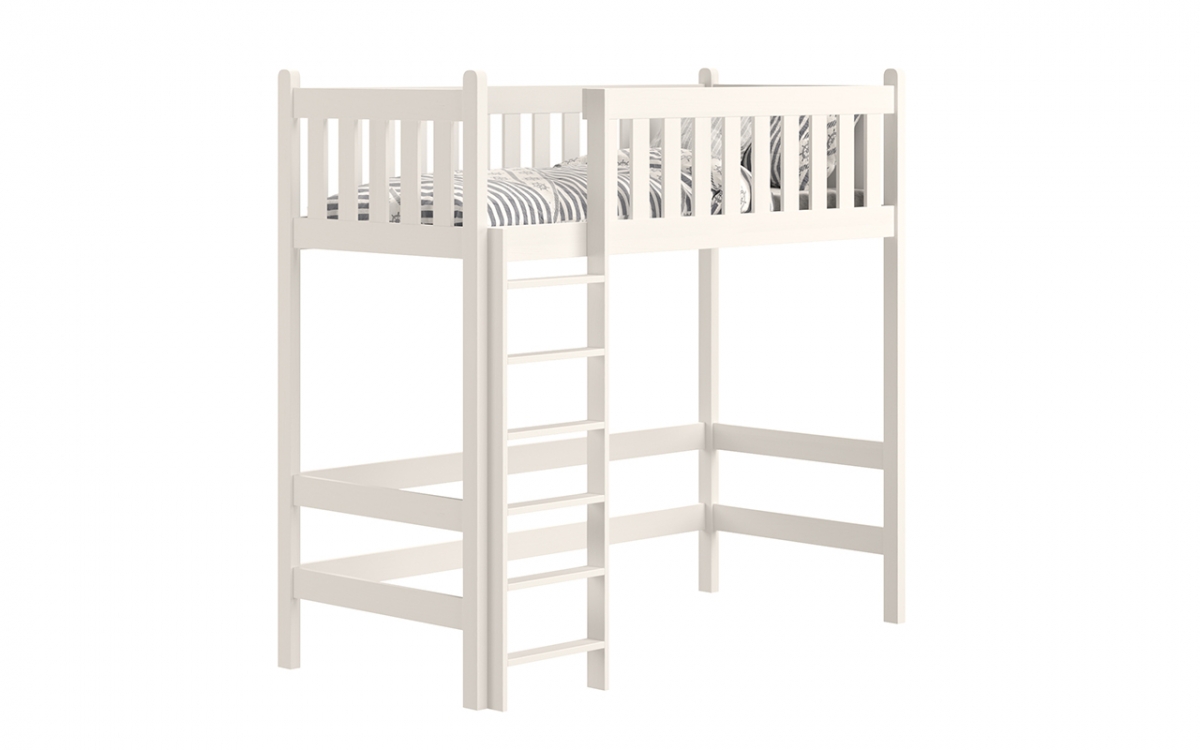 postel vyvýšená postel dřevěná Swen ZP 008 - Bílý, 90x200 postel vyvýšená postel dřevěná Swen ZP 008 - Barva Bílý 