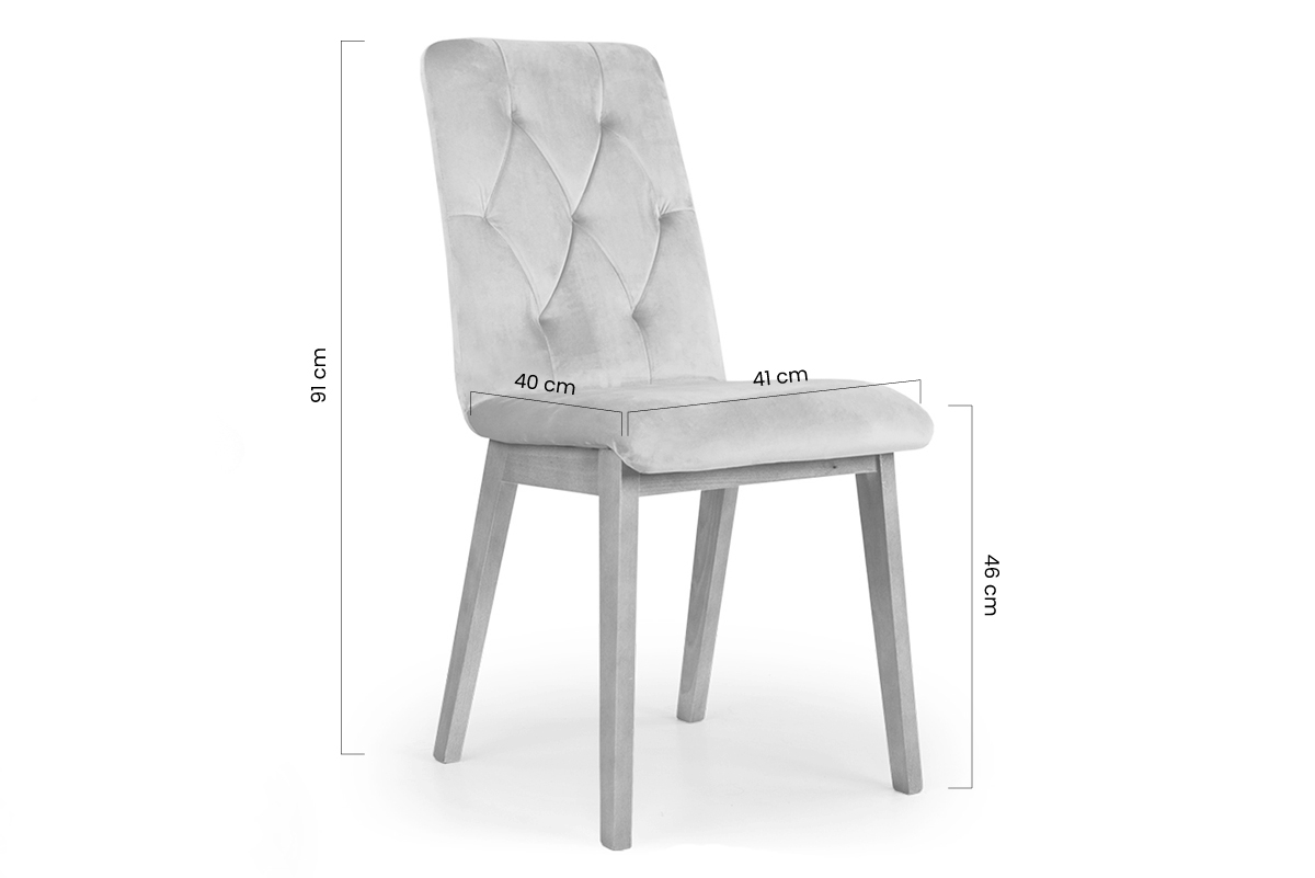 dřevěna židle Platinum 5 s čalouněným sedákem - šedý Salvador 17 / Nohy buk drewniane židle
