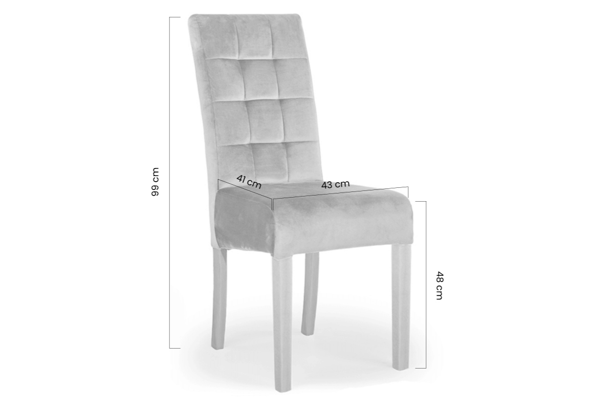 židle čalouněné Castello 4 z drewnianymi nogami - Béžová Salvador 02 / Nohy buk bezowe židle na drewnianych nogach